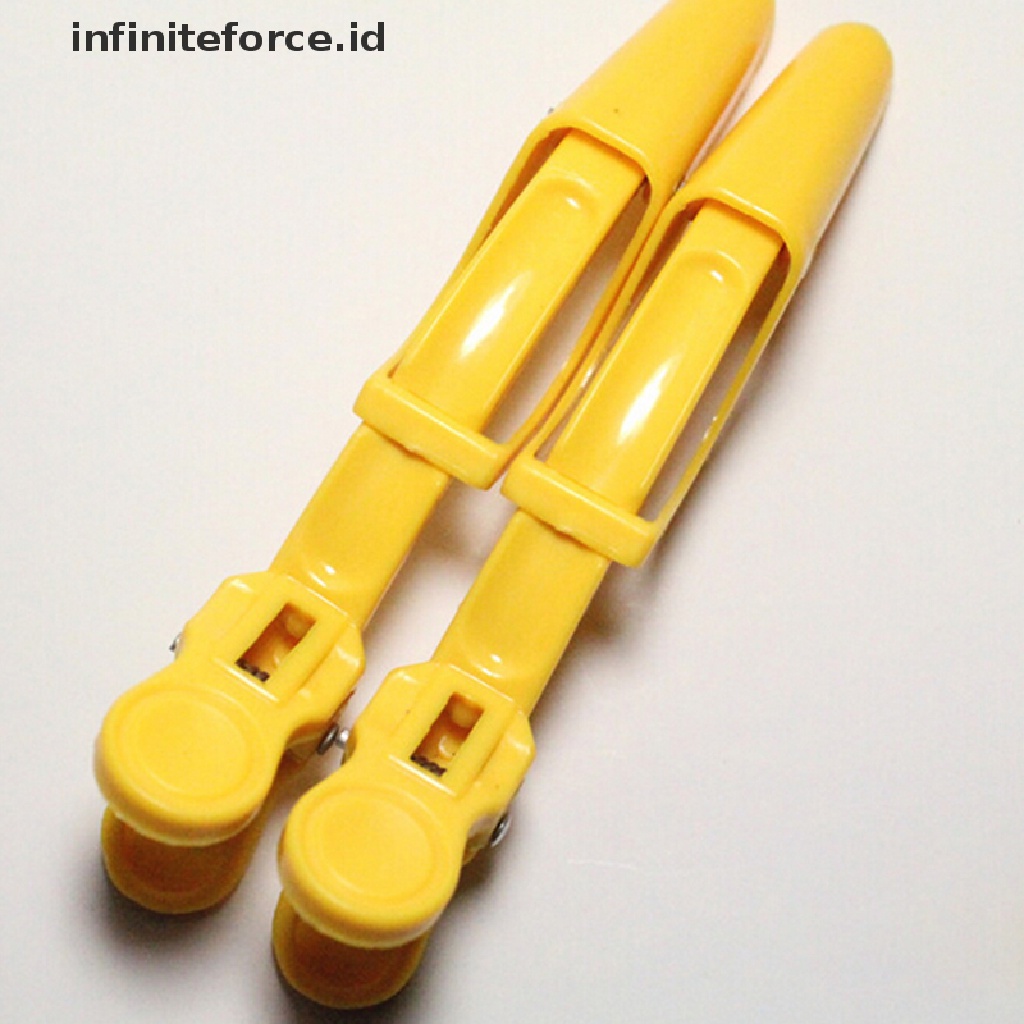 Infiniteforce.id 5pcs / Set Jepit Rambut Bahan Plastik + aluminum Untuk Salon