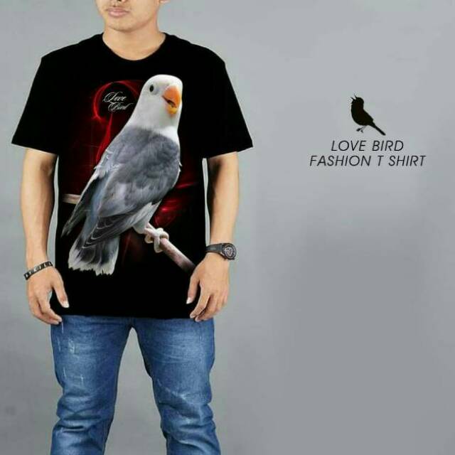 Kaos cowok keren burung love bird batman kicau mania