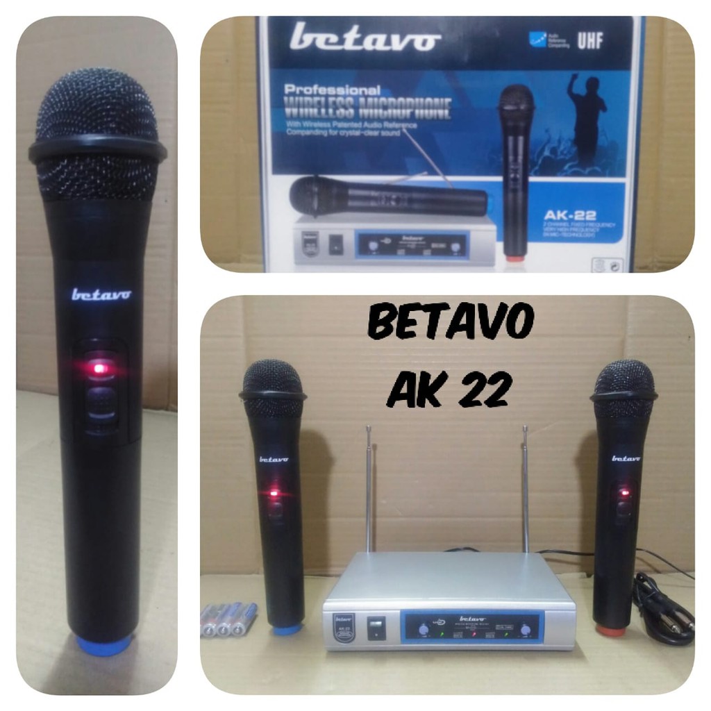 Mic Wireless Betavo Ak22 Microphone Wirelles Betavo Ak 22 Handel