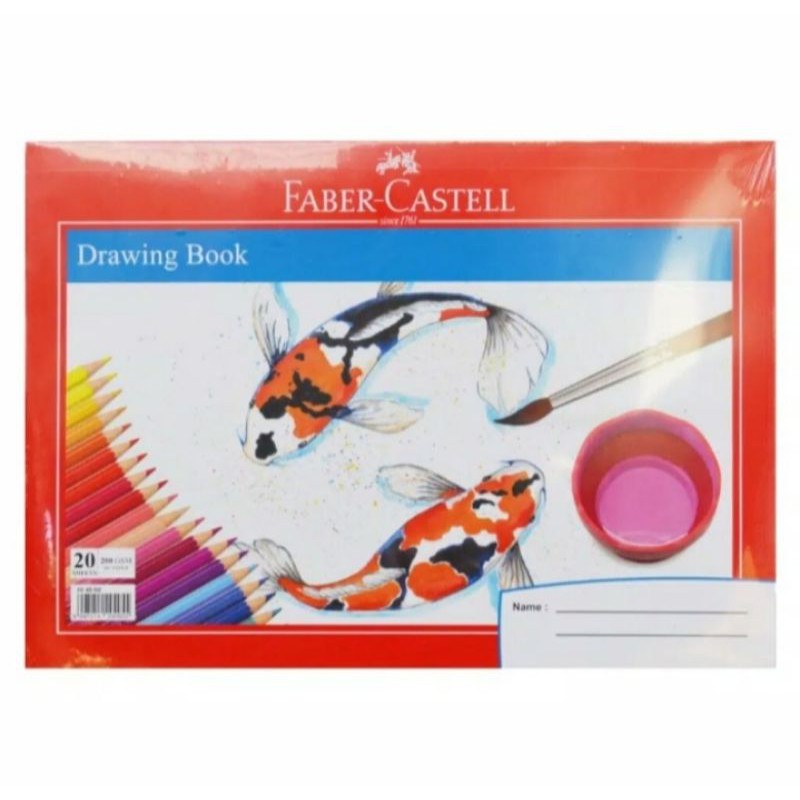 

Buku Gambar A4 motif Fish Faber Castell