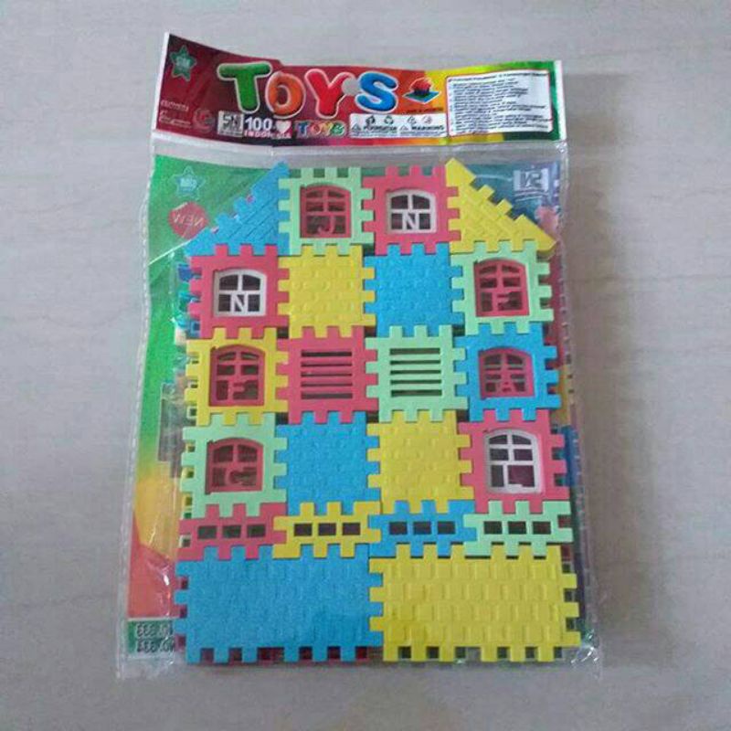 (COD) Mainan Anak Edukatif Funny Block Bentuk Rumah