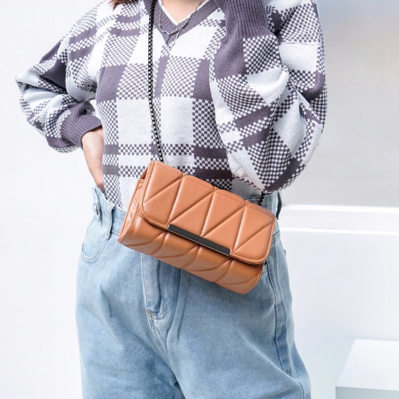 [Bagstuffjogja] ORELI  – Slingbag tas wanita sling bag shoulder bag dengan strap bag rantai warna hi