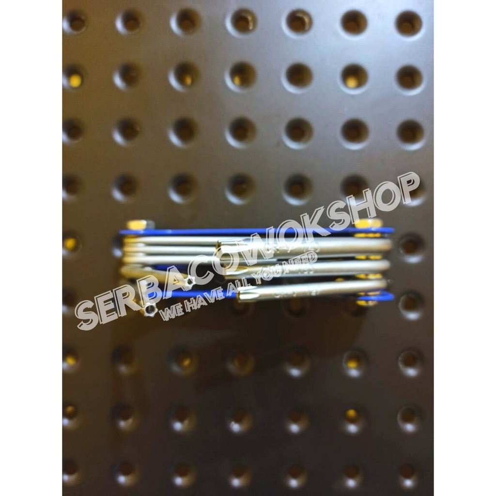 Maxpower Kunci L Lipat Bintang Star 8 pcs T9 - T40 Folding Tamper Torx Termurah Berkualitas