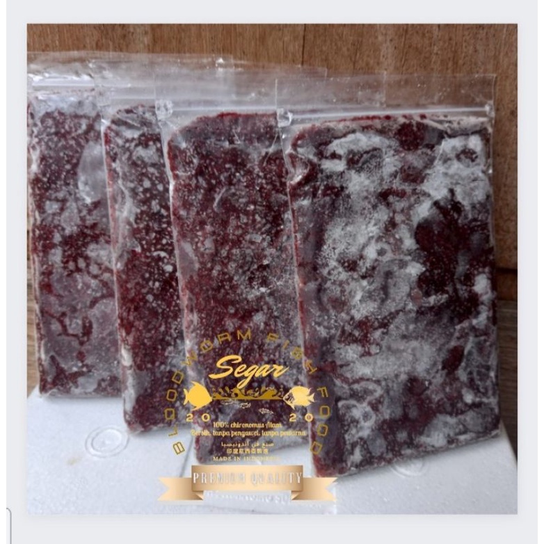 CACING DARAH BEKU1KG Lempeng 250gr 4 lempengan Fresh Padat Cacing #larissangatamin