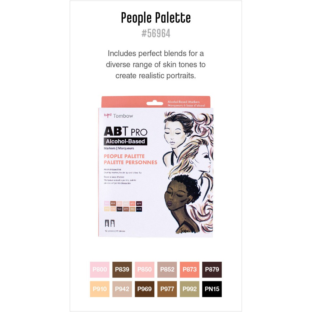 

TOMBOW COLORING BRUSH ABT PRO SET 12 PEOPLE