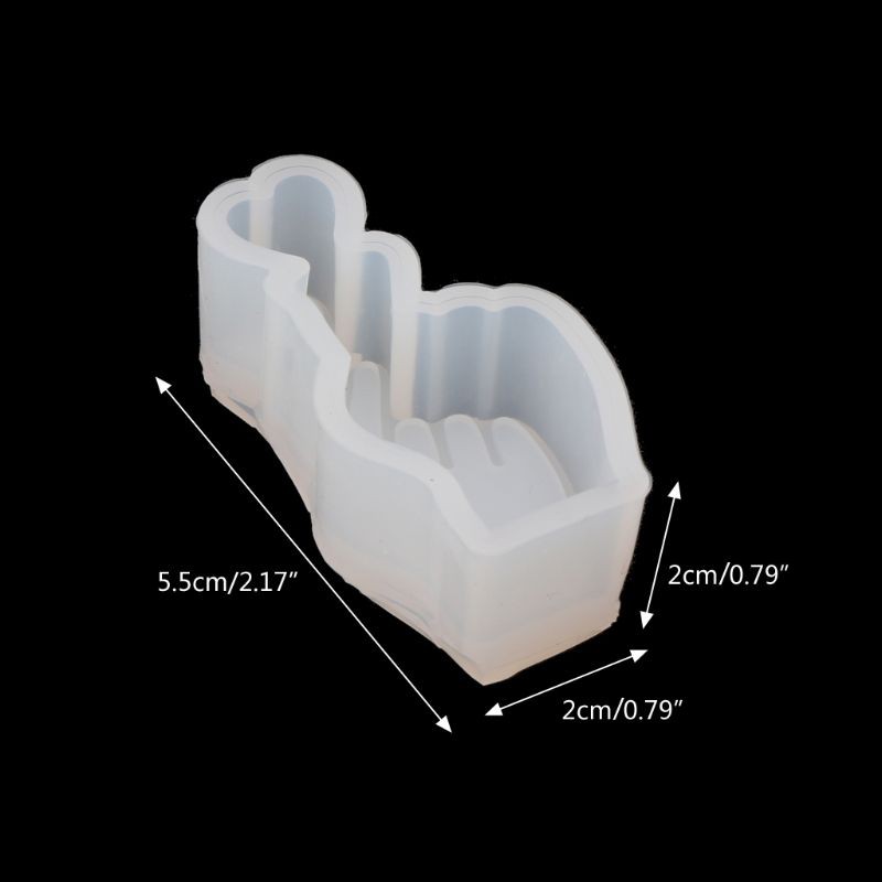 Cetakan Resin Bentuk Hati Bahan Silikon Untuk Membuat Perhiasan