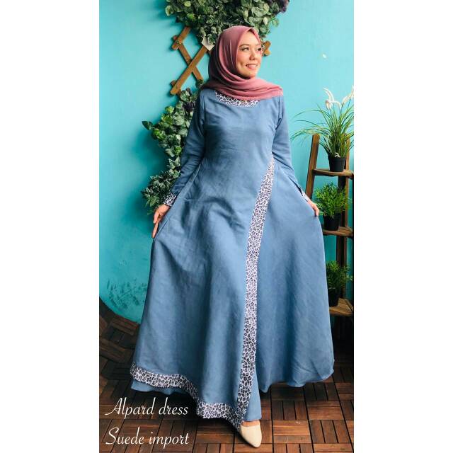 Alpard dress suede import