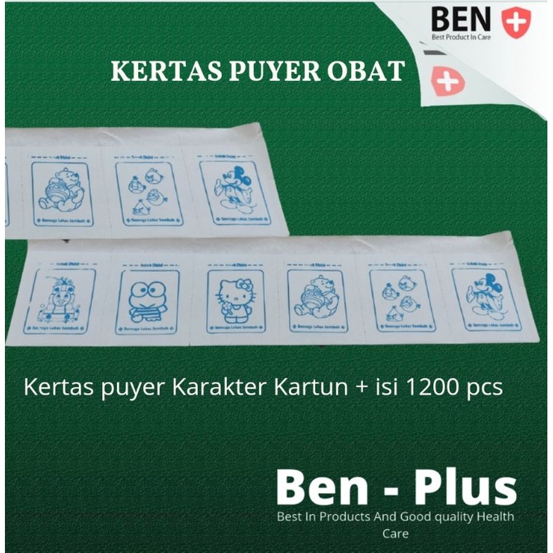 kertas Puyer Karakter Kartun