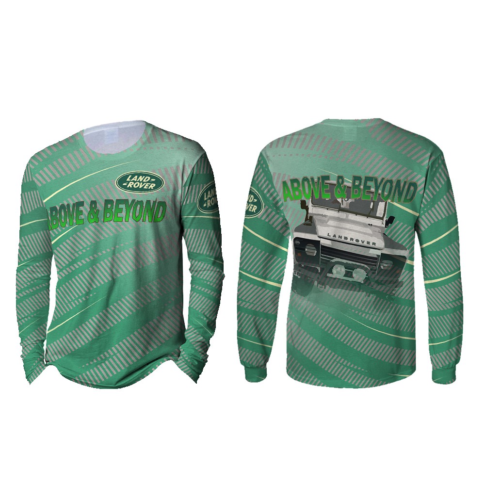Kaos Pria Lengan Panjang Land Rover 3D Full Print 001
