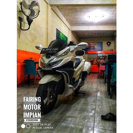 variasi honda pcx lokal 2018 modif moge cover body honda pcx model goldwing