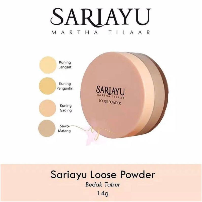 Sariayu loose powder ( bedak tabur) 14 gram