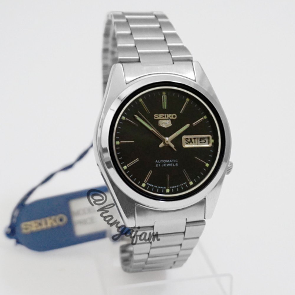 Jam Automatic Seiko Series 5 S196050 Silver Chain - 2Pilihan Warna (hargajam harga jam tangan mati
