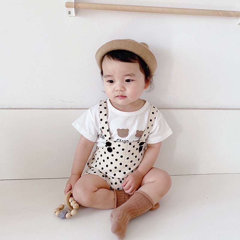 Three bear overall set anak laki laki