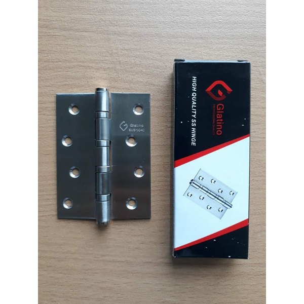 Engsel Pintu Almunium Glatino 4 inch / Engsel Pintu 4" Tebal 2 mm / Engsel Glatino 4"