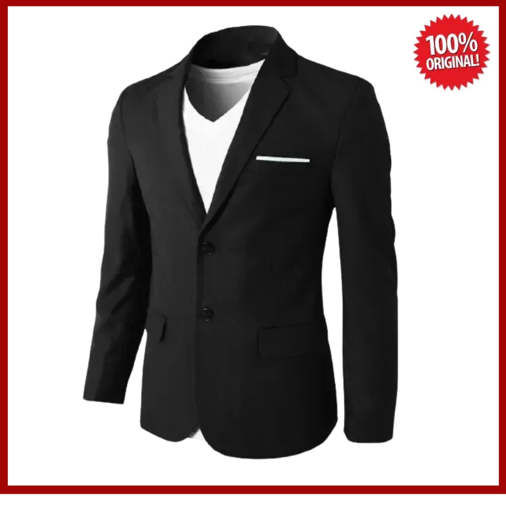 Jual Jas Pria Jas Casual Jas Hitam Blazer Resmi Blazer Formal Non Formal Blazer Cowok Indonesia 9325