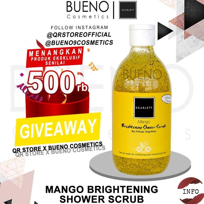 Cuci Gudang Awal Tahun SCARLETT SCARLET SHOWER SCRUB MANGO ORIGINAL SABUN Cuci Gudang Awal Tahun