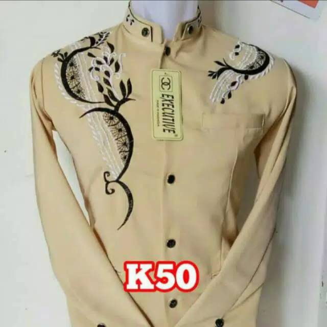 Jasko lengan panjang/ jasko bordir/ jasko modern/ jasko pria dewasa/ bahan hightwish