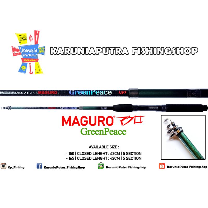 Joran Maguro Green Peace Antena 150 165