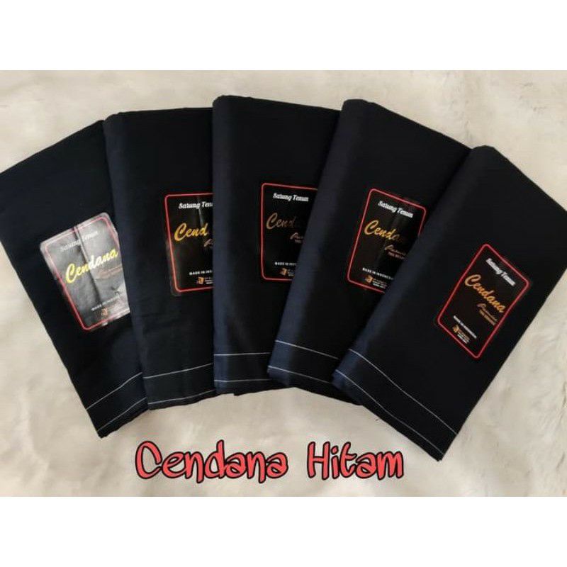 Sarung CENDANA  hitam polos dewasa