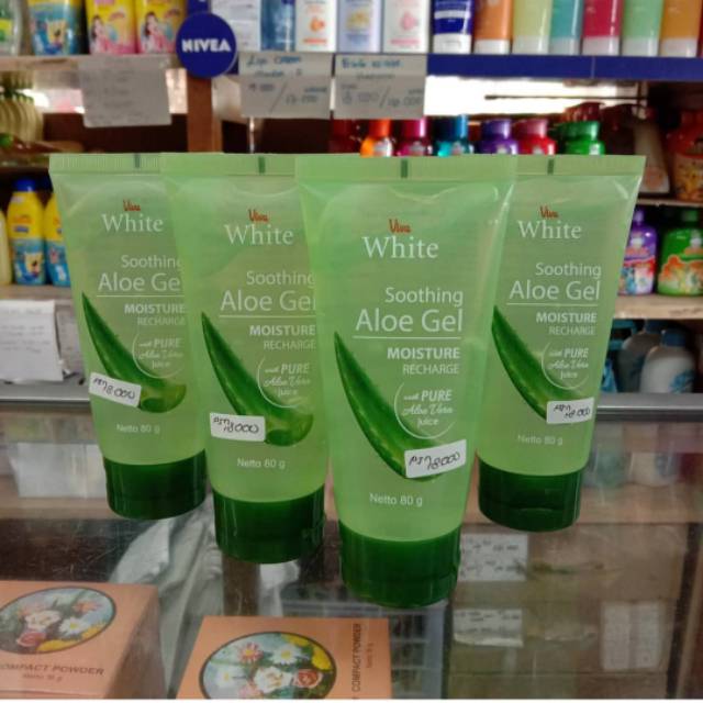 Viva white soothing aloe vera gel