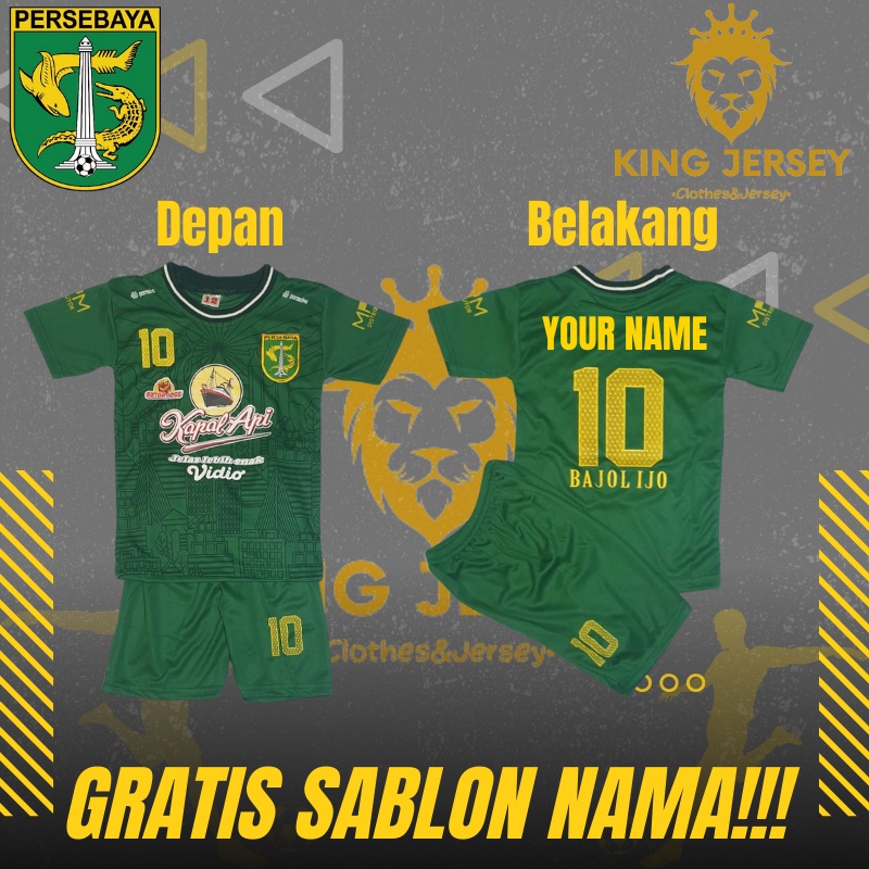 JERSEY BOLA PERSEBAYA UNTUK ANAK ANAK 0-15 TAHUN KEATAS