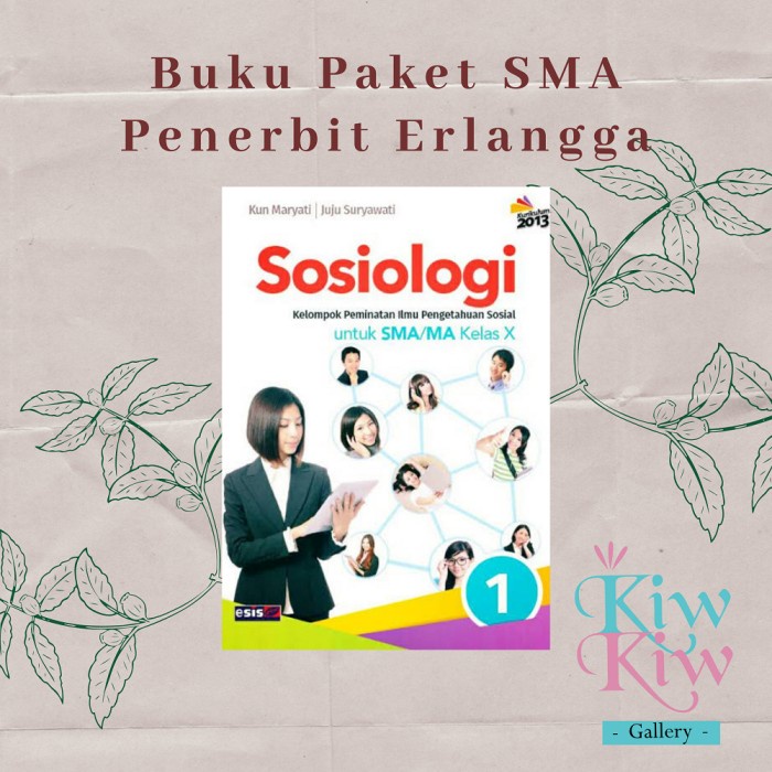 Buku Sosiologi Kelas X10 SMAMA Minat - Kun Maryati - Erlangga