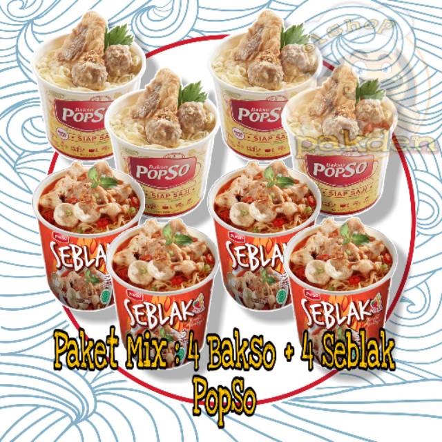 

PAKDEN SEBLAK BAKSO CUP POPSO PAKET 8 CUP / BAKSOSERUPUT / SEBLAKBANDUNG / OLSHOPPAKDEN