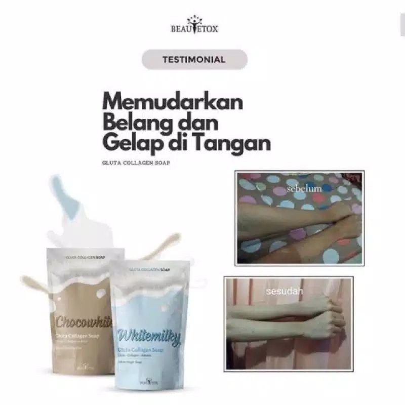 gluta colagen soap sabun pemutih beautetox BPOM