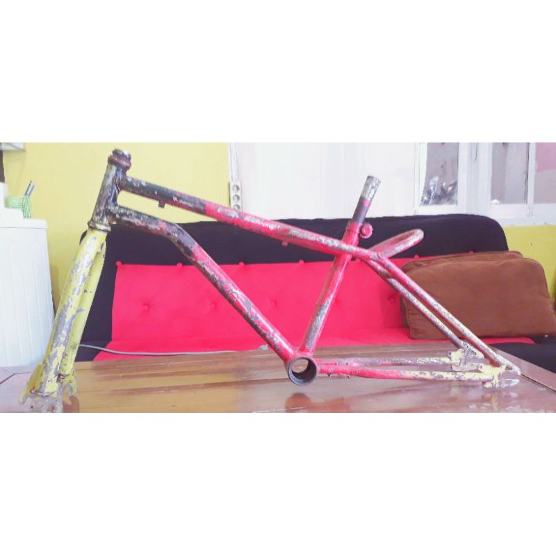 Jual Frame BMX 20 Inch Modif MerahKuning Shopee Indonesia