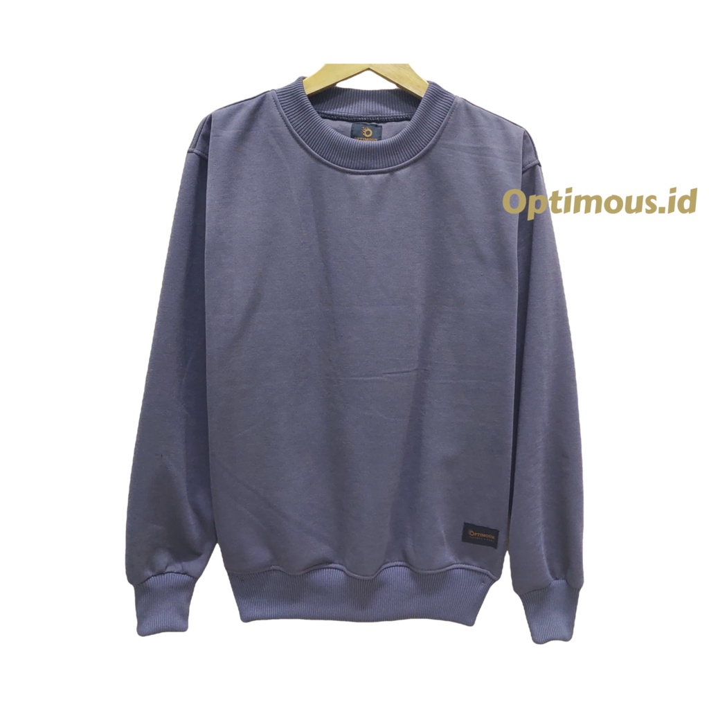 sweater crewneck polos tebal premium pria wanita