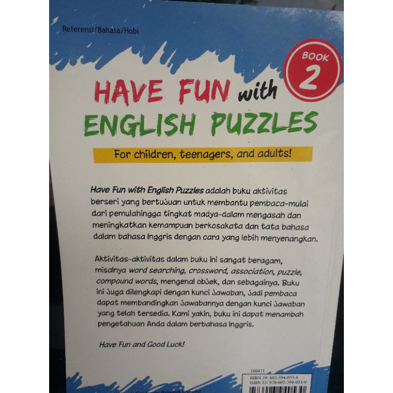 buku have fun with english puzzles