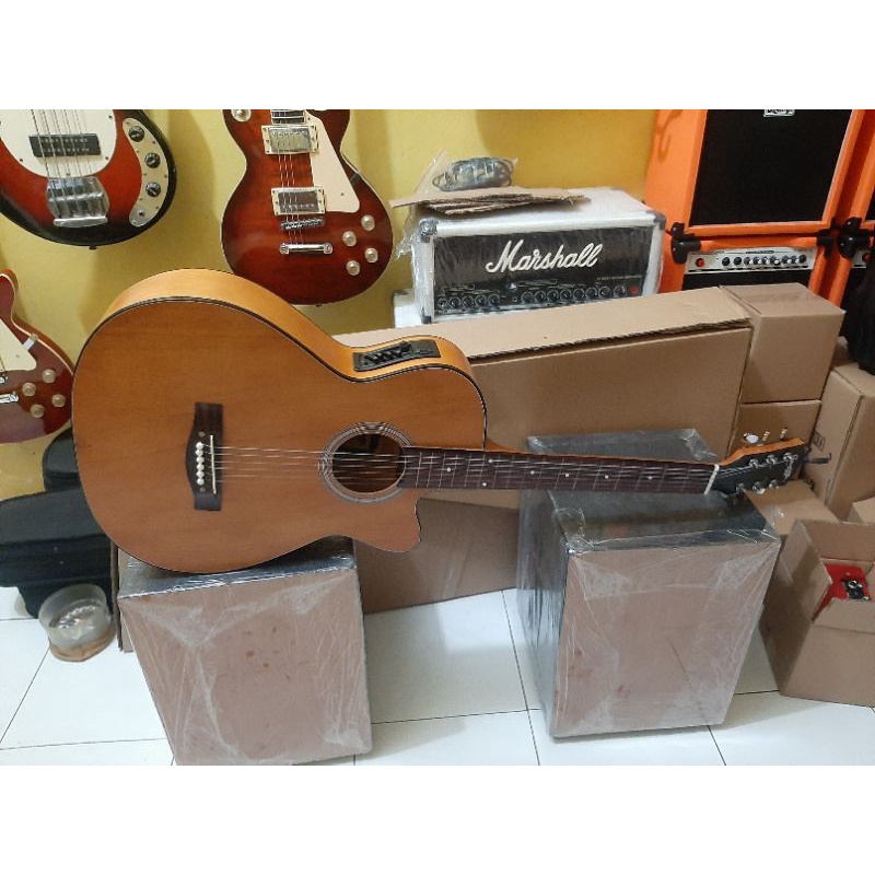 gitar cowboy akustik elektrik equalizer