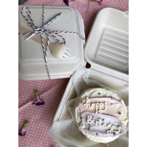 

Korean Lunch Box Cake Bento Cake Mini (Diameter 10cm) khusus kota Malang