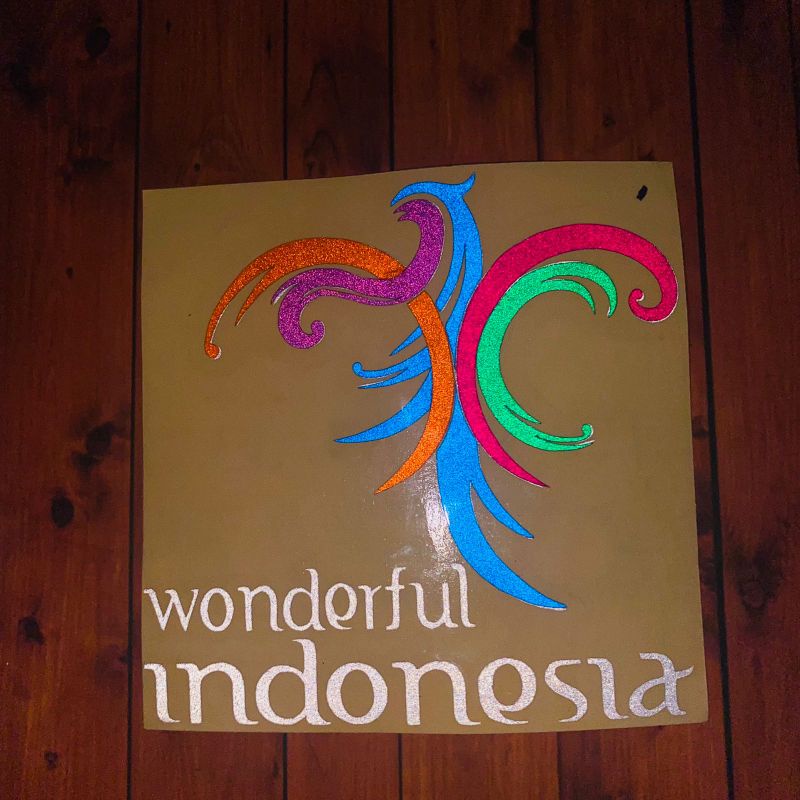 Sticker wonderful indonesia cuting sticker motor mobil variasi accesories STIKER 1PCS