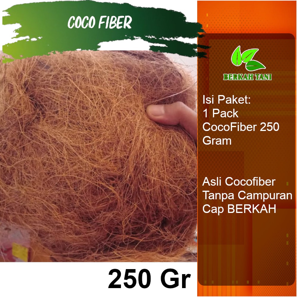 Coco Fiber CocoFiber Serabut Kelapa 250 Gram Cap Berkah