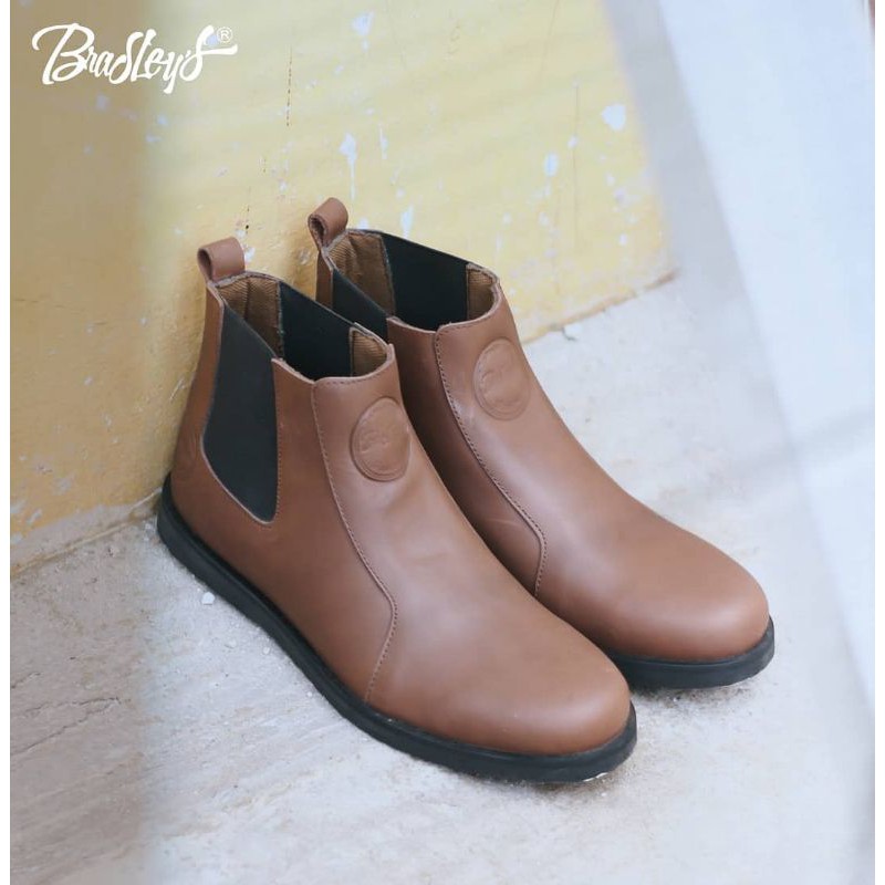 ELAGOS SERIES - BRADLEYS | Sepatu Boots Pria Kulit Asli Casual Klasik Kerja Biker - Chelsea Boots