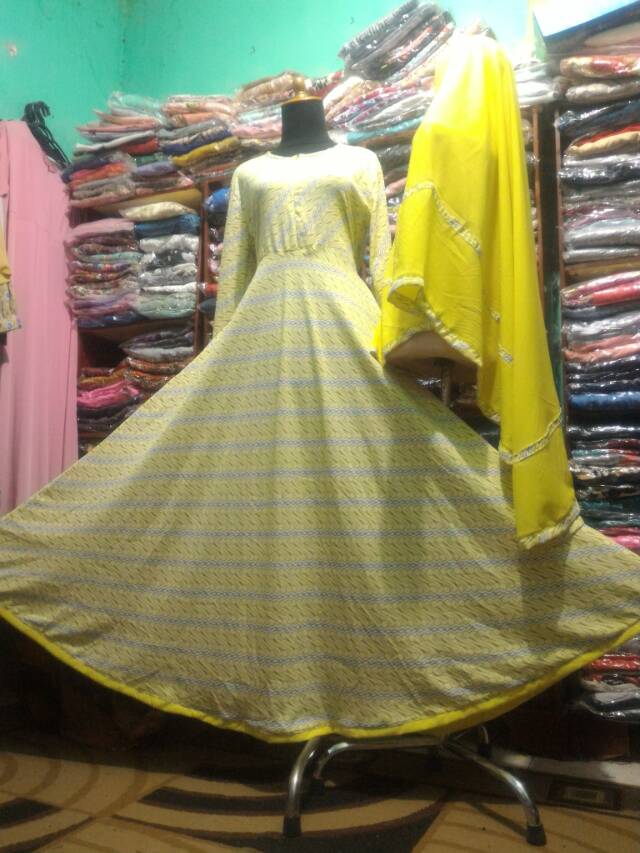 Gamis Bavish Syar'i Yellow