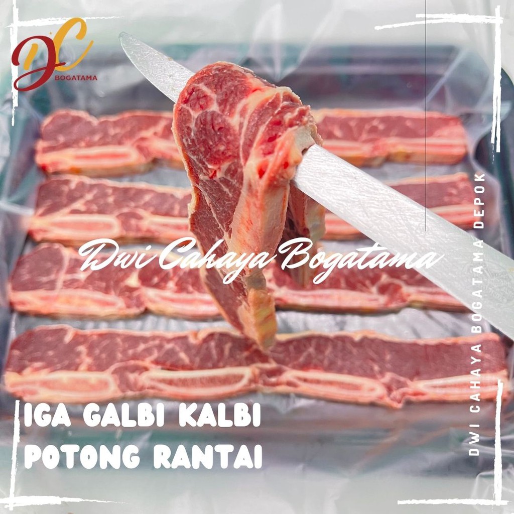

Iga Galbi Kalbi Potong Rantai Aussie 500gram