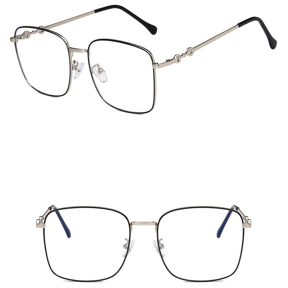 Mxbeauty Kacamata Anti Blue light Korean Square Metal Frame Fashion Blue light blocking Komputer Eyeglasses