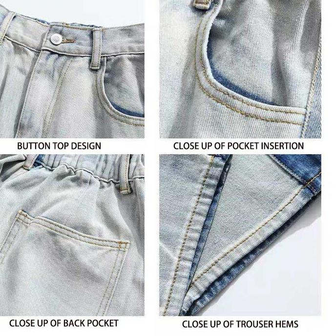 Harga Murah.. Celana Jins Cetak Lurus Longgar Pria