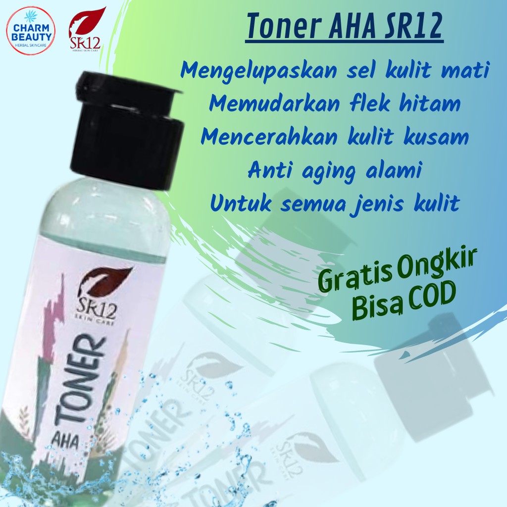 SR12 Toner Wajah AHA BHA Toner Acne Skincare Herbal BPOM