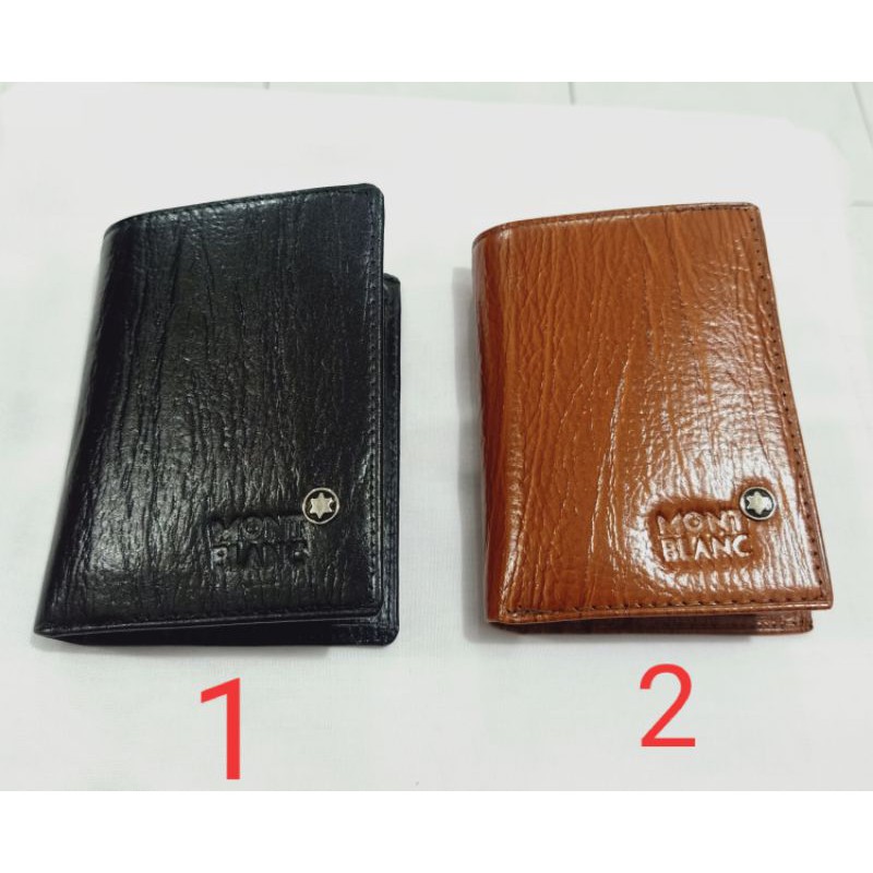 Dompet Pria Kulit Asli Dompet Lipat Semi Tinggi Kulit