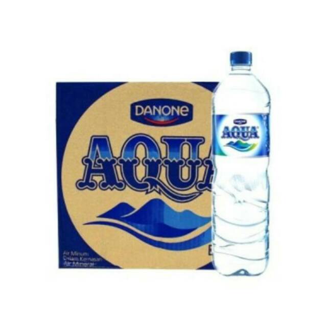 

1 DUS Air mineral Aqua 1500 Ml Isi 12 Botol