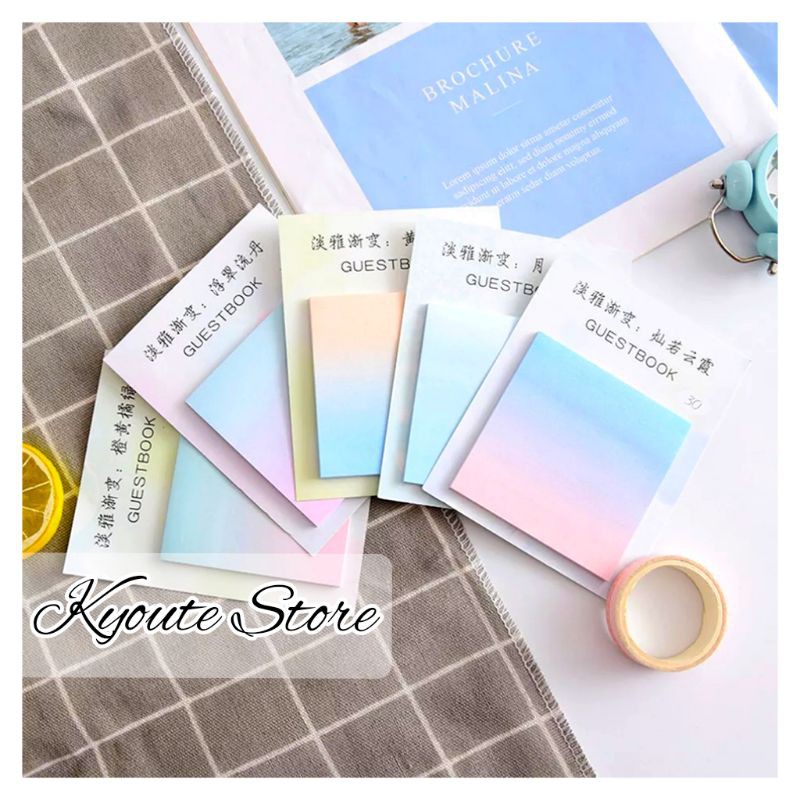 

Sticky Notes Pastel Gradasi Warna Soft Color Memo Catatan Kecil Penting