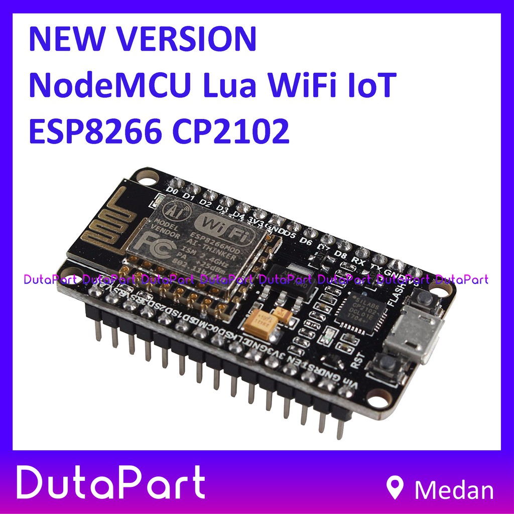 New Version NodeMCU Amica Lua WiFi IoT ESP8266 CP2102 Arduino Board