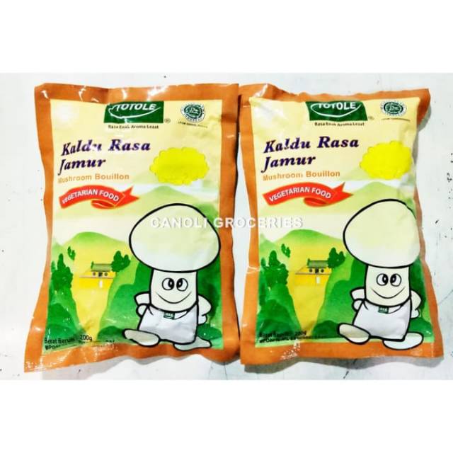 TOTOLE KALDU JAMUR 200 GR ( GRANULATED MUSHROOM BOUILLON)or