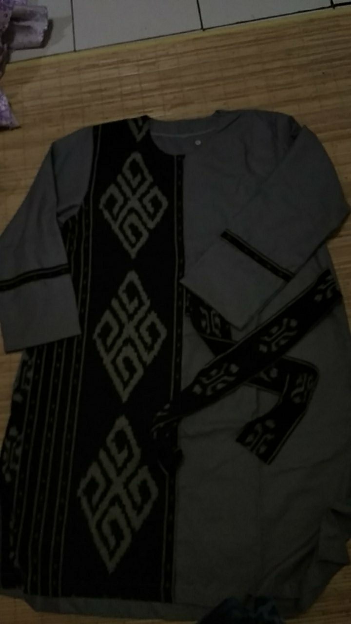 Shanaya Batik Gayatri Tunika Katun Toyobo Kombinasi Tenun Ori Troso S M L Xl Xxl