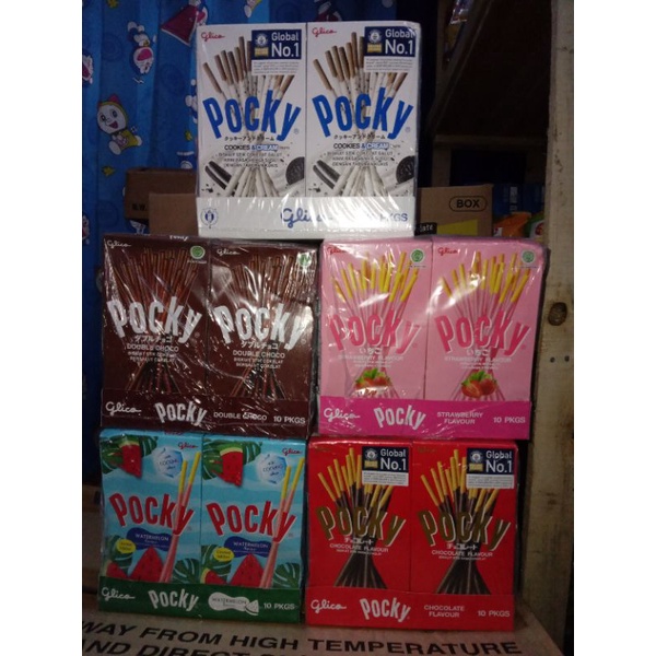 POCKY 47GR ||  strawberry/coklat/cookiescream/coklat