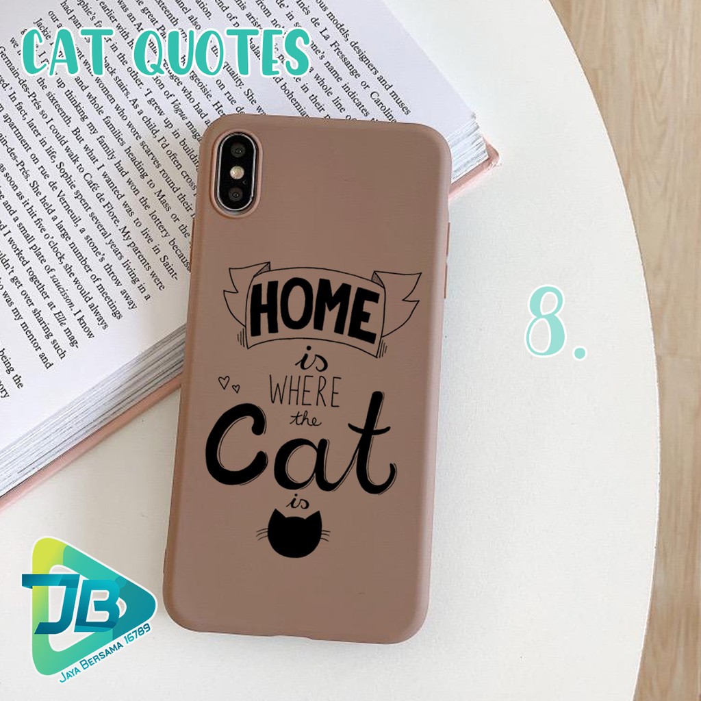 Softcase CAT QUOTES Xiaomi Redmi Note 3 4 5 6 7 8 9 10 Pro A2 Lite JB3582