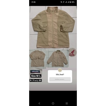 Tracktop Kangol Sherpa Dalam / Sherpa Kangol / Tp Kangol / Tracktop Parasut Kangol / Jaket Kangol